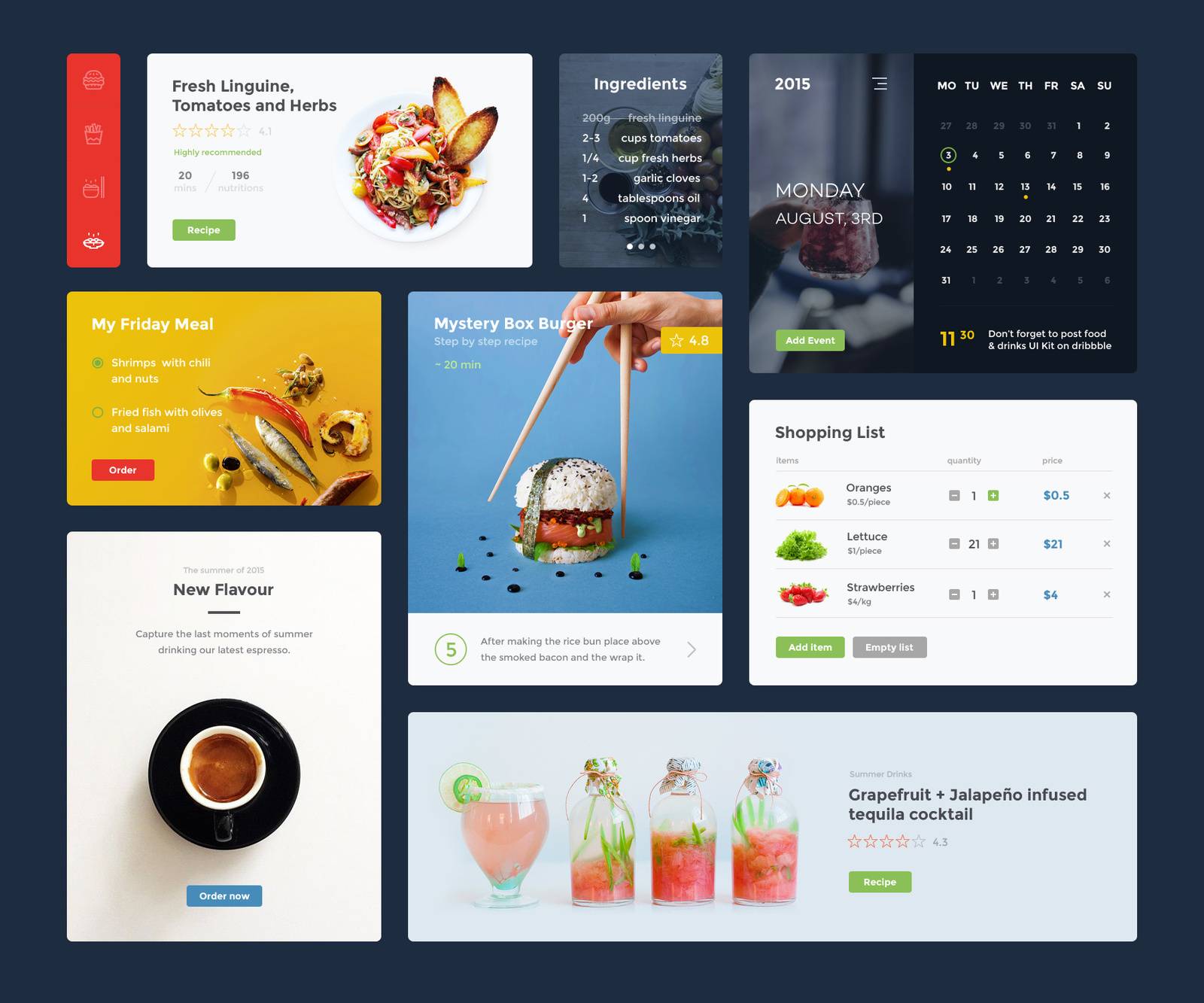 Food & Drink UI Kit